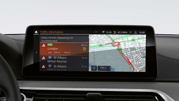 BMW Maps al BMW Seria 5 Sedan, G30 Imagine din habitaclul BMW Seria 5 Sedan, G30, Facelift, 2020, cu BMW Maps