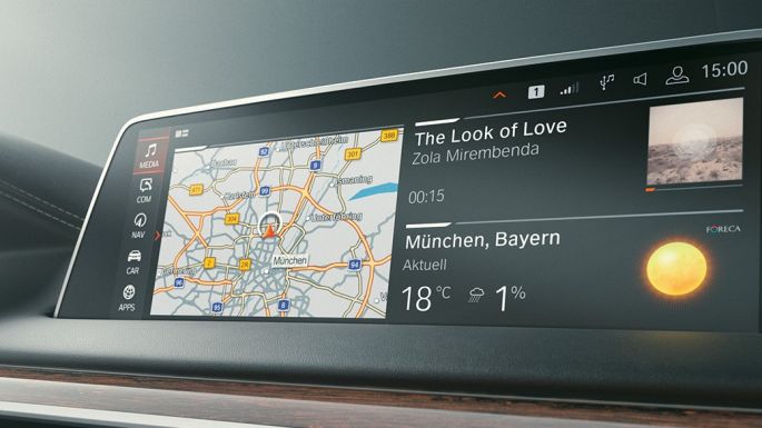 BMW 7 Series Sedan: Microsoft Office 365 BMW 7 Series Sedan: Microsoft Office 365 on Control Display