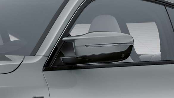 Oglinzi M exterioare ale BMW M4 Coupé G82 2020 Imagine în prim plan cu oglinzile exterioare M ale BMW M4 Coupé G82 2020