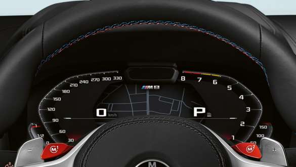 Panou de instrumente specific M. BMW M8 Competition Cabriolet cu panou de instrumente specific M.