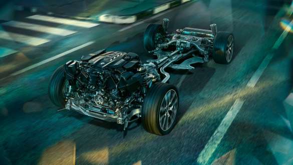 Suspensia M adaptivă „Professional” a BMW M850i xDrive Gran Coupé, G16, 2019 Suspensia M adaptivă „Professional” a BMW M850i xDrive Gran Coupé, G16, 2019