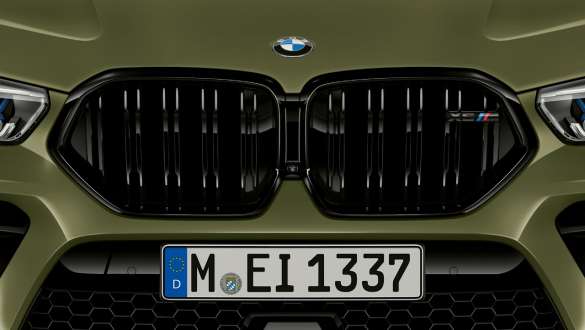 Grila frontală specifică M a BMW X6 M Competition Grilă frontală specifică M pentru BMW X6 M Competition 2020, BMW Individual Verde Urban
