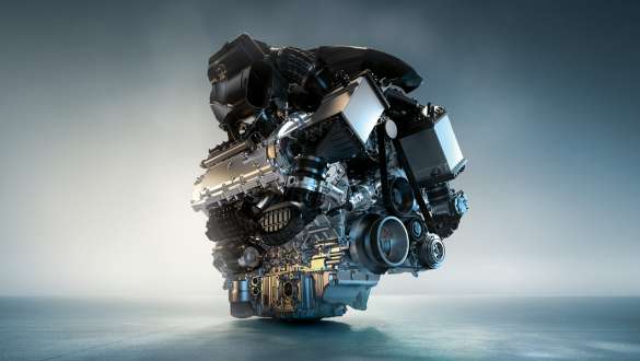 Motorul de înaltă performanţă BMW M TwinPower Turbo pe benzină cu 8 cilindri al BMW X6 M Competition Motorul de înaltă performanţă BMW M TwinPower Turbo pe benzină cu 8 cilindri al BMW X6 M Competition