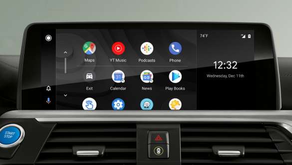 BMW iX3, G08, cu sistem de integrare pentru smartphone Imagine din interiorul BMW iX3, G08, 2020, cu sistemul de integrare pentru smartphone