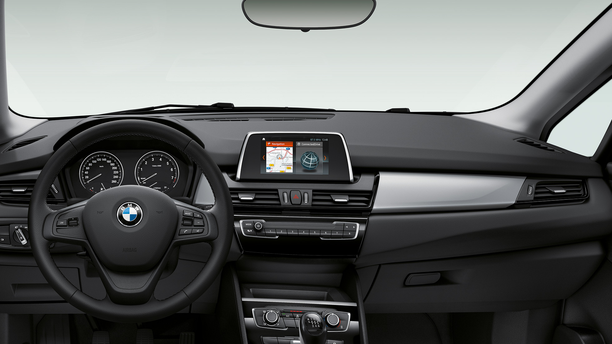 Habitaclul BMW Seria 2 Active Tourer, model Advantage Imagine cu habitaclul BMW 218i Active Tourer, F45, model Advantage