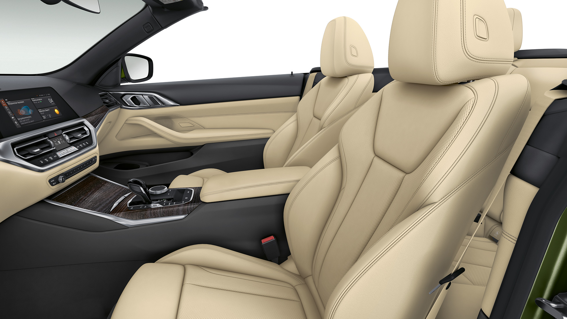 Scaune BMW Seria 4 Cabriolet G23 2020, model de bază Imagine din interior cu habitaclul modelului de bază BMW Seria 4 Cabriolet G23 2020