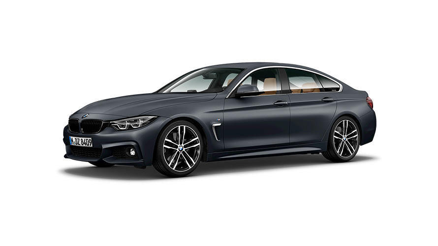 BMW Seria 4 Imagine cu trei sferturi din partea laterală a BMW Seria 4 Gran Coupé F36 BMW Seria 4 Imagine cu trei sferturi din partea laterală a BMW Seria 4 Gran Coupé F36
