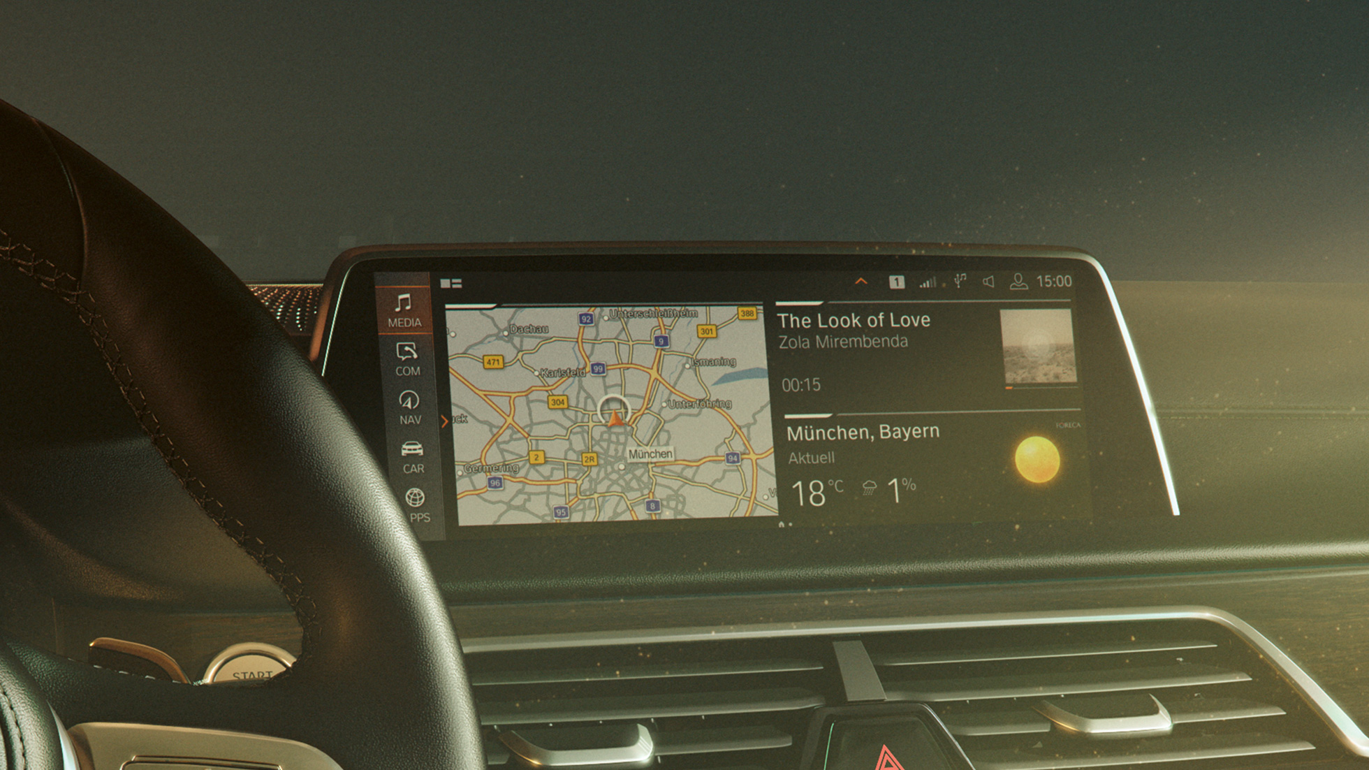 Sistemul de operare BMW 7 Sistemul de operare BMW 7 pe Control Display al BMW Seria 7 Sedan