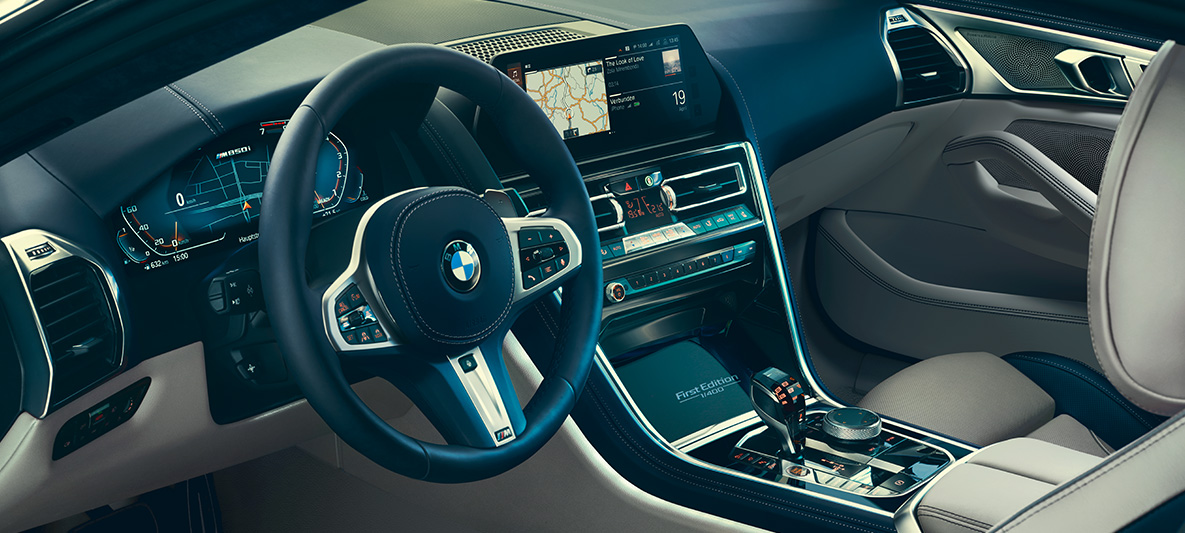 Imagine cu habitaclul BMW M850i Coupé „First Edition” Imagine cu habitaclul BMW M850i Coupé „First Edition”