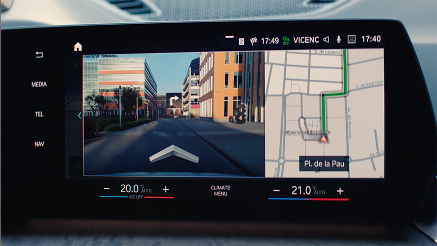 BMW iX1 Funcţia Augmented View BMW iX1 Funcţia Augmented View