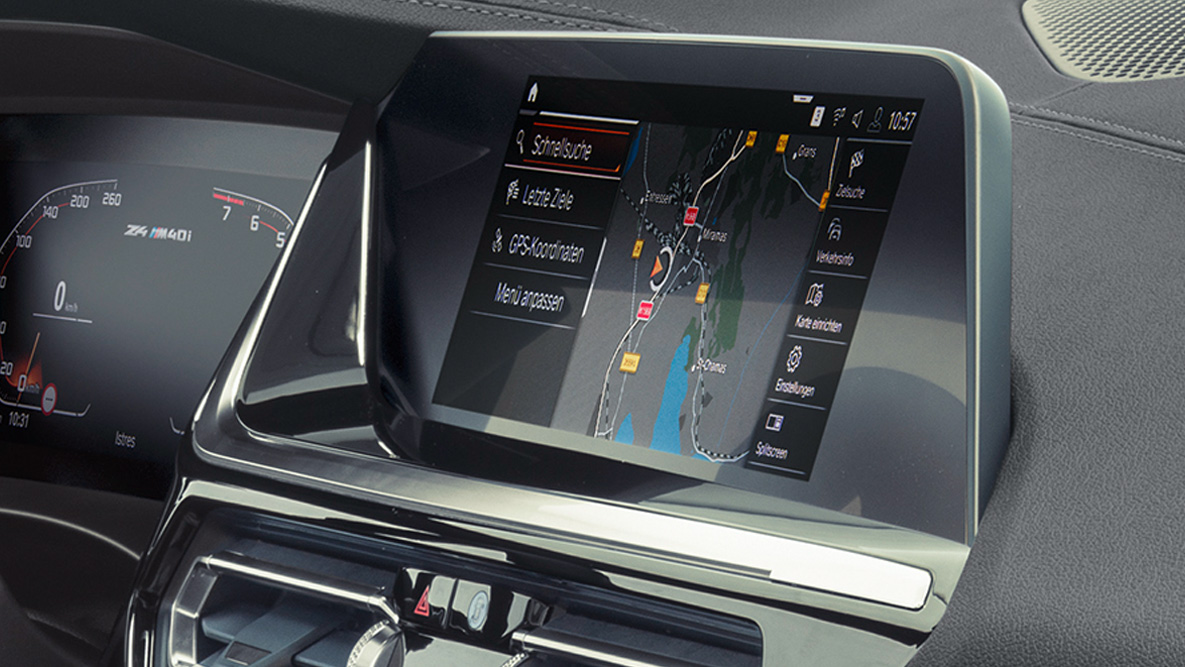 BMW Intelligent Personal Assistant al BMW Z4 M40i Roadster Control Display al BMW Z4 M40i Roadster cu BMW Intelligent Personal Assistant