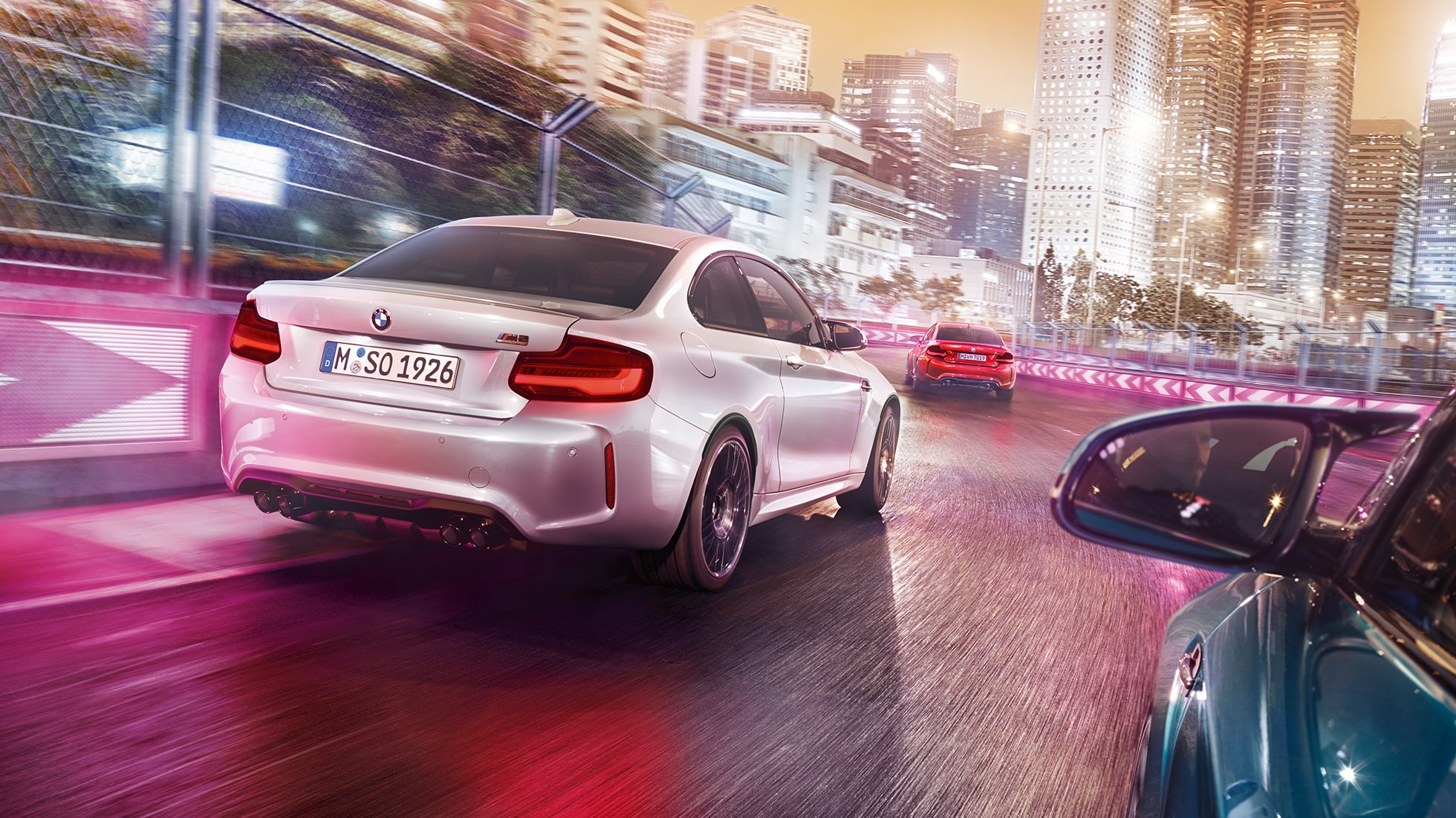 Şasiul BMW M2 Competition, F87 Imagine cu şasiul BMW M2 Competition, F87, 2018, în Argintiu Hockenheim metalizat
