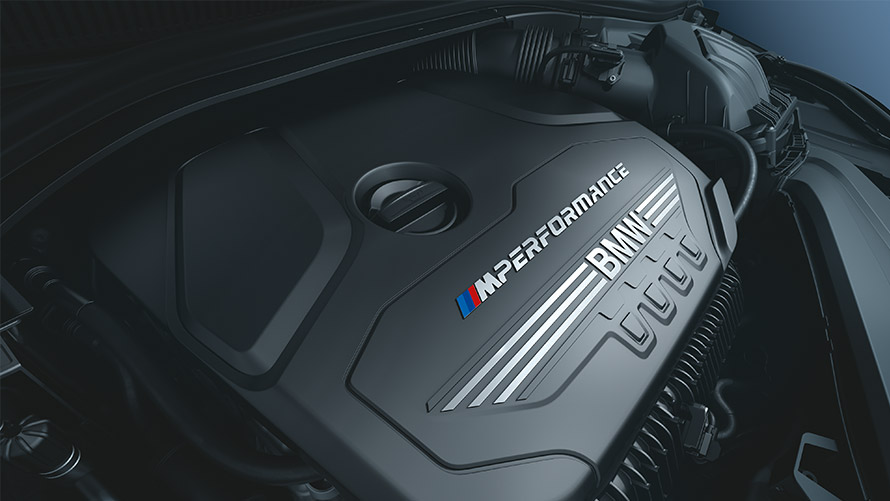 Motorul pe benzină al BMW M235i xDrive Gran Coupé Imagine cu motorul M TwinPower Turbo pe benzină cu 4 cilindri al BMW M235i xDrive Gran Coupé, F44