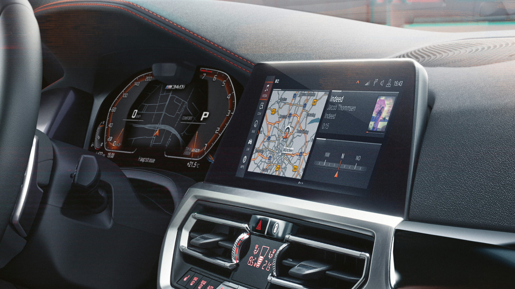 Designul habitaclului Imagine cu designul habitaclului BMW M340i xDrive Touring