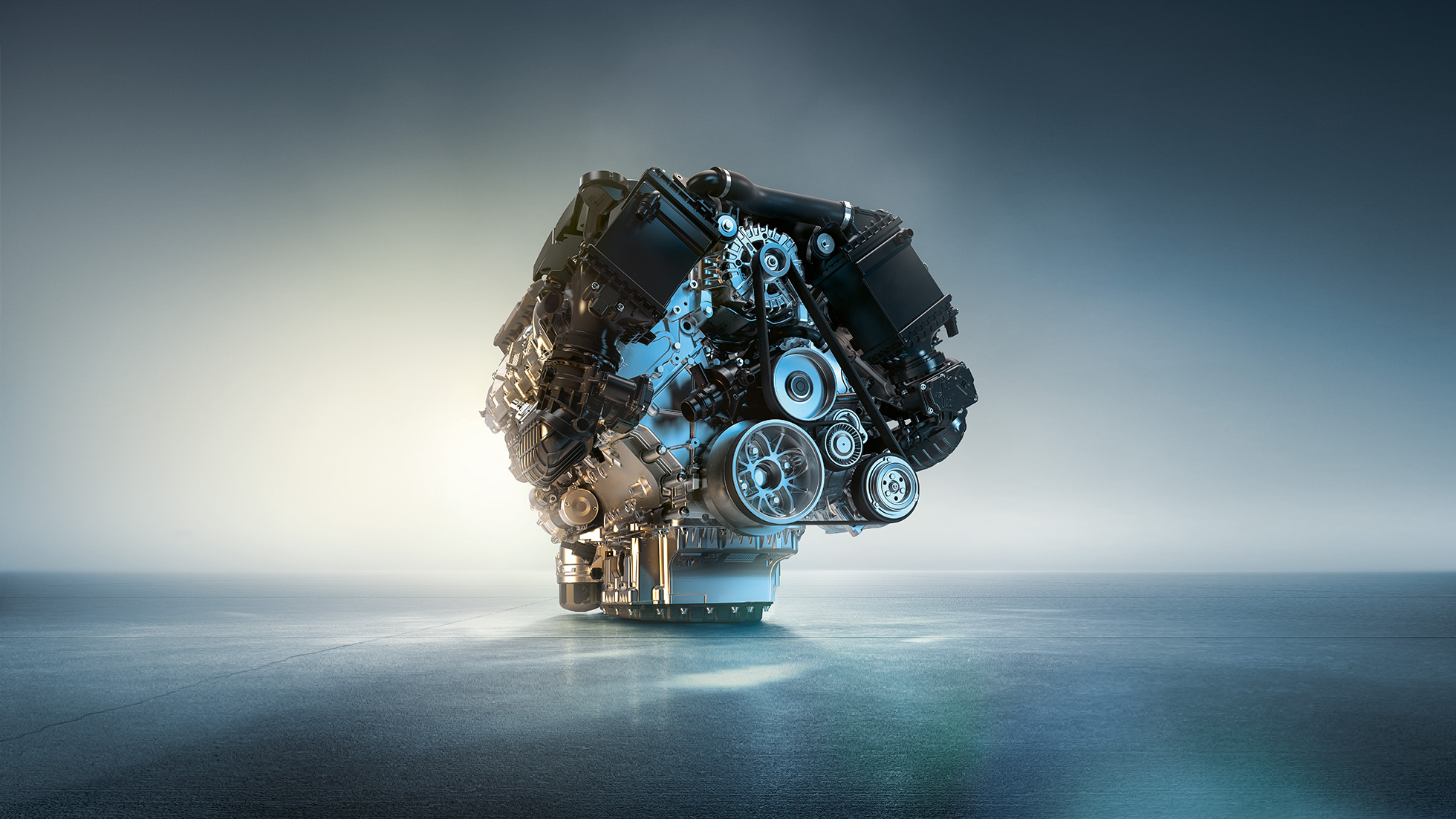 Motorul M TwinPower Turbo pe benzină cu 8 cilindri al BMW M850i xDrive Gran Coupé Motorul M TwinPower Turbo pe benzină cu 8 cilindri al BMW M850i xDrive Gran Coupé, G16, 2019