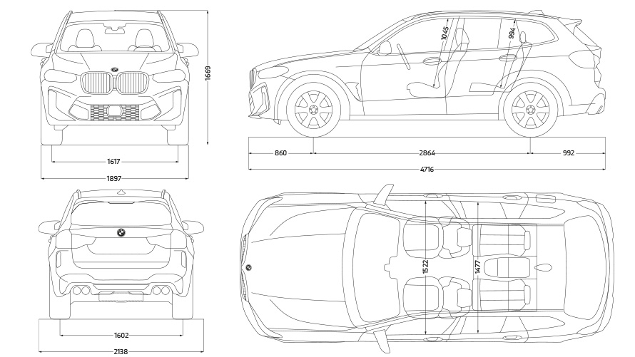Datele tehnice ale modelului BMW X3 M Competition F97 LCI Facelift 2021 Datele tehnice ale modelului BMW X3 M Competition F97 LCI Facelift 2021