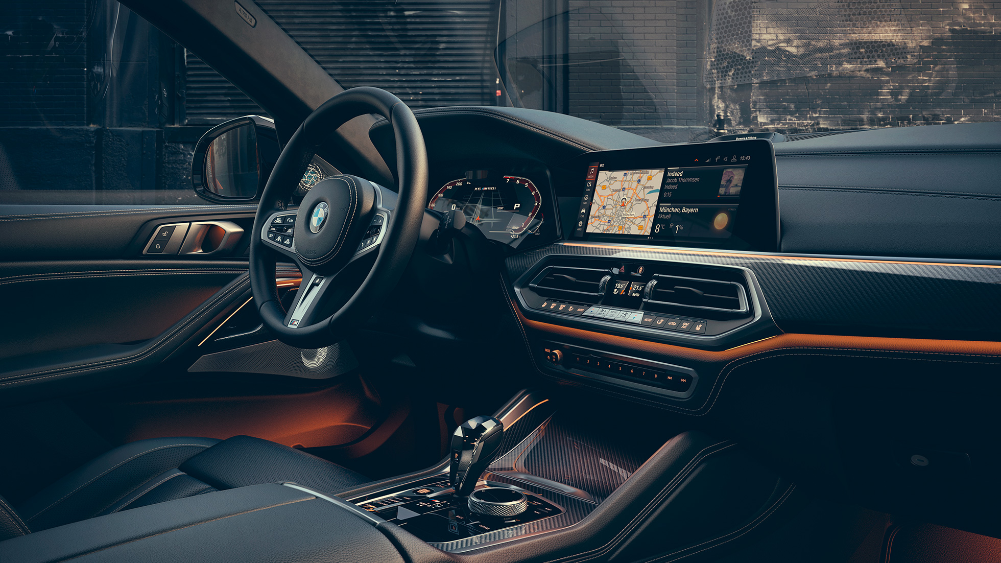 Designul interior al BMW X6 M50i G06 Design interior al habitaclului modelului BMW X6 M50i G06