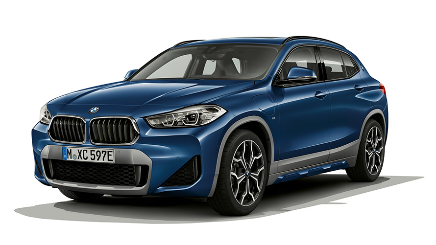 Imagine cu trei sferturi din partea laterală a BMW Seria X BMW X2 F39 plug-in hybrid Imagine cu trei sferturi din partea laterală a BMW Seria X BMW X2 F39 plug-in hybrid