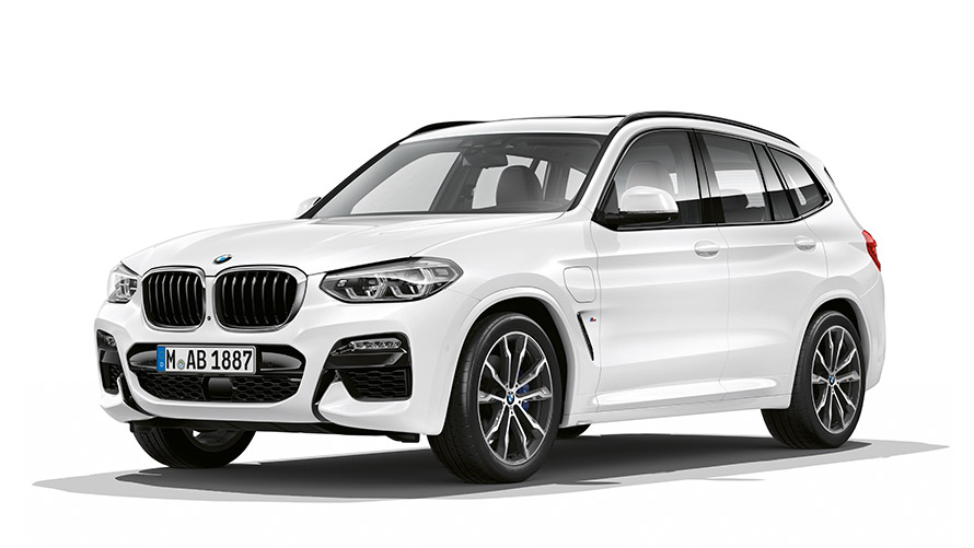 Imagine cu trei sferturi din partea laterală a BMW Seria X BMW X3 G01 plug-in hybrid Imagine cu trei sferturi din partea laterală a BMW Seria X BMW X3 G01 plug-in hybrid