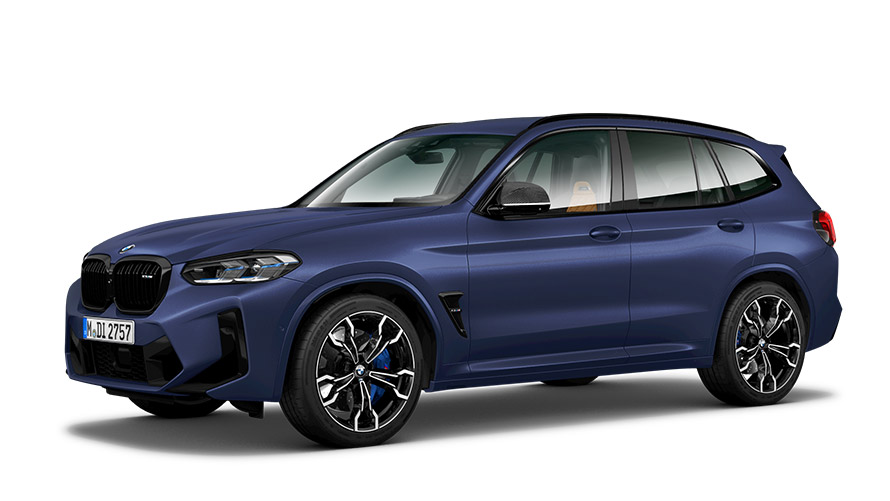 Imagine cu trei sferturi din partea laterală a BMW Seria X BMW X3 M G01 Imagine cu trei sferturi din partea laterală a BMW Seria X BMW X3 M G01