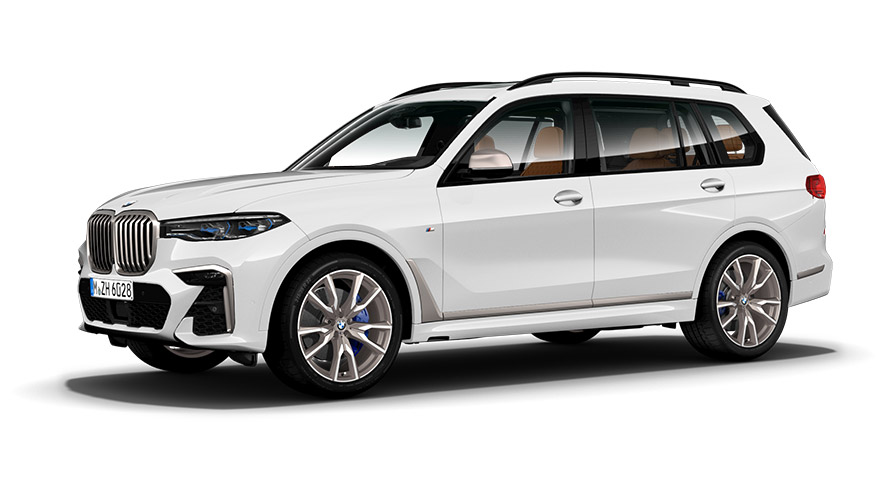 Imagine cu trei sferturi din partea laterală a BMW Seria X BMW X7 M G07 MP Imagine cu trei sferturi din partea laterală a BMW Seria X BMW X7 M G07 MP