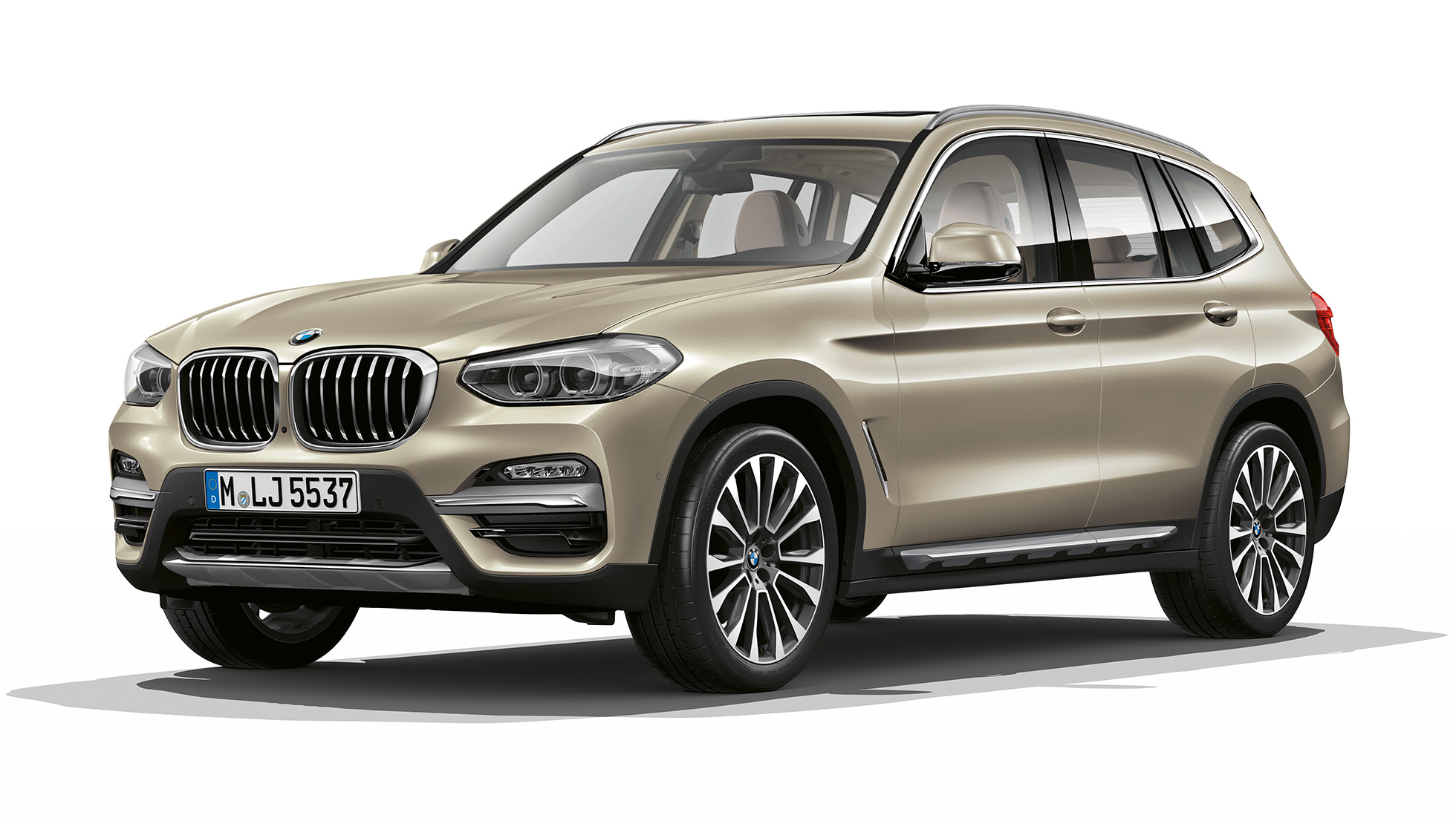 Imagine cu trei sferturi din partea frontală a BMW X3 M40i, Model Luxury Line Imagine cu trei sferturi din partea frontală a BMW X3 M40i, Model Luxury Line
