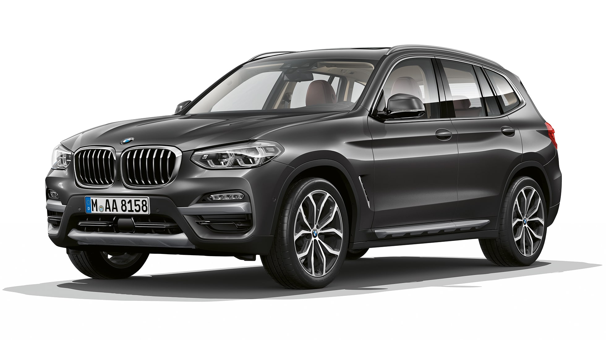 Imagine cu trei sferturi din partea frontală a BMW X3 M40i, Model xLine Imagine cu trei sferturi din partea frontală a BMW X3 M40i, Model xLine