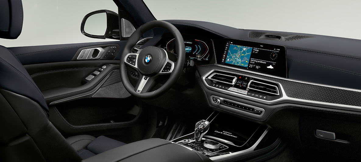 Imagine din interior cu habitaclul BMW X7 „Dark Shadow Edition” Imagine din interior cu habitaclul BMW X7 „Dark Shadow Edition”, G07