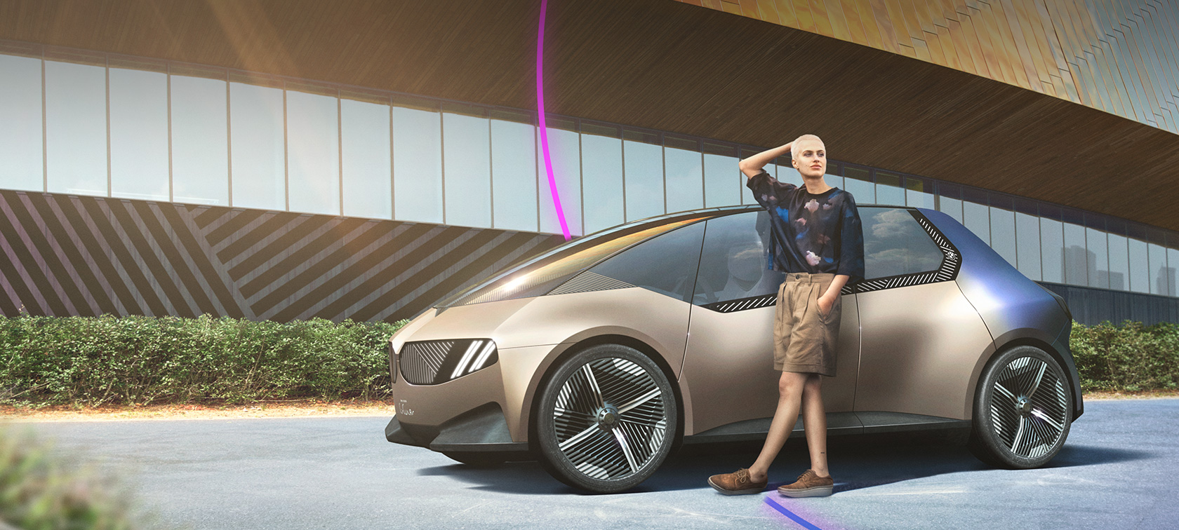 BMW i Vision Circular BMW i Vision Circular 2021 vision car Design Circular sustenabilitate imagine din partea laterală