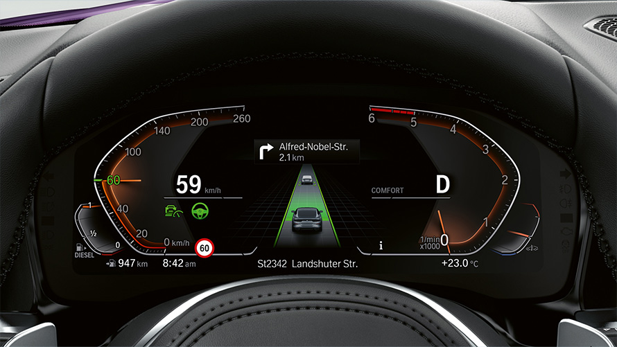 Imagine în prim plan cu Control Display şi Assisted View Remote Software Upgrade Imagine în prim plan cu Control Display şi Assisted View