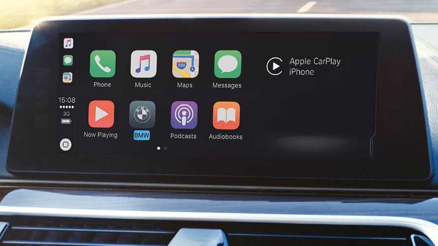 Apple CarPlay® Apple CarPlay® afişat pe ecranul automobilului tău BMW