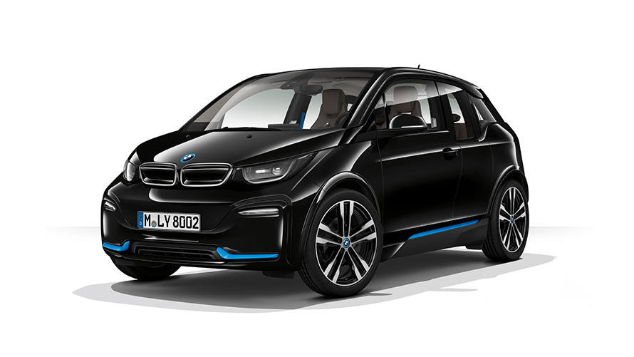 Imagine din studio cu BMW i3s Imagine din studio cu trei sferturi din partea frontală a BMW i3s