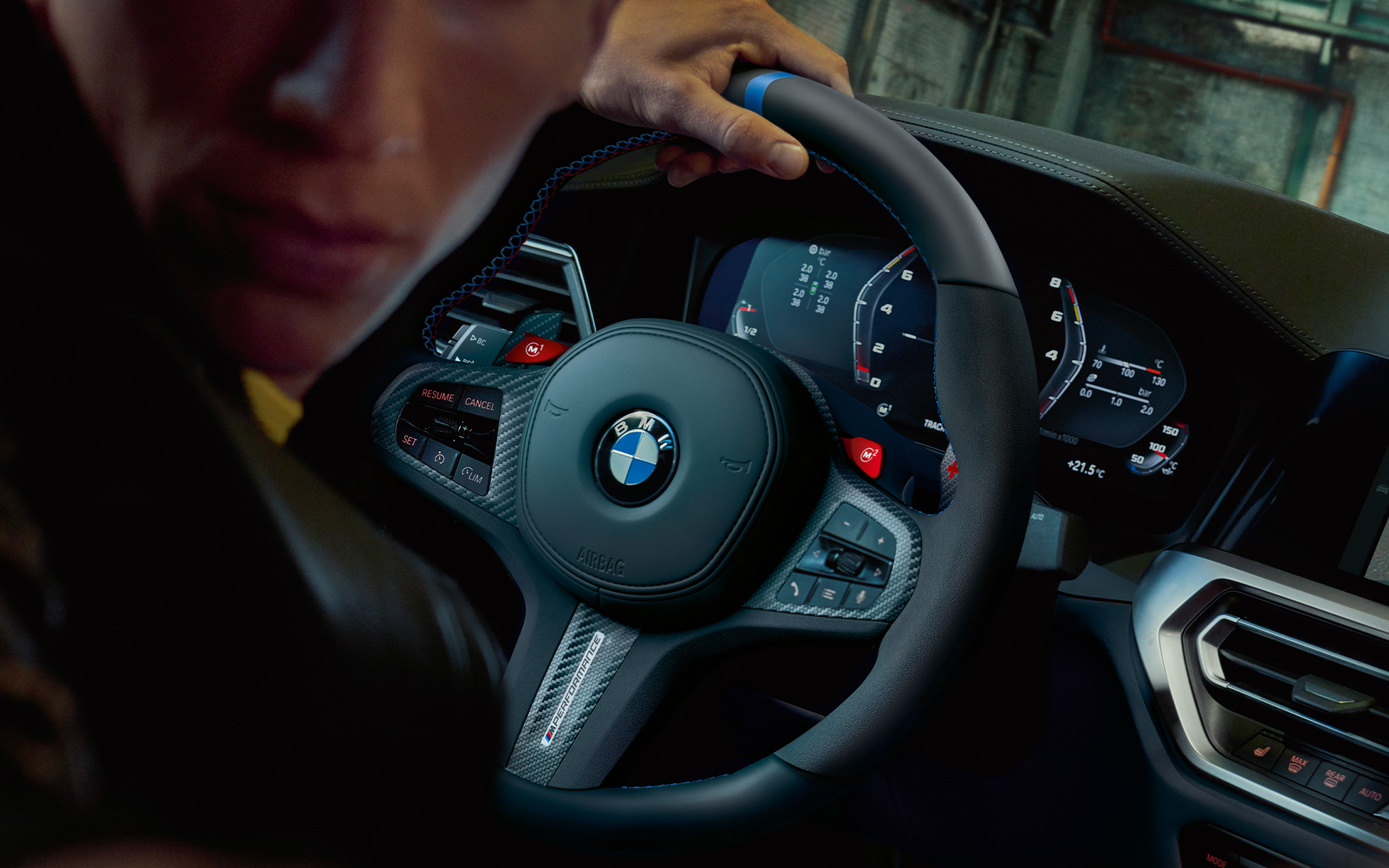 Interiorul BMW M3 G80 Interiorul BMW M3 G80, cu accesorii BMW M Performance