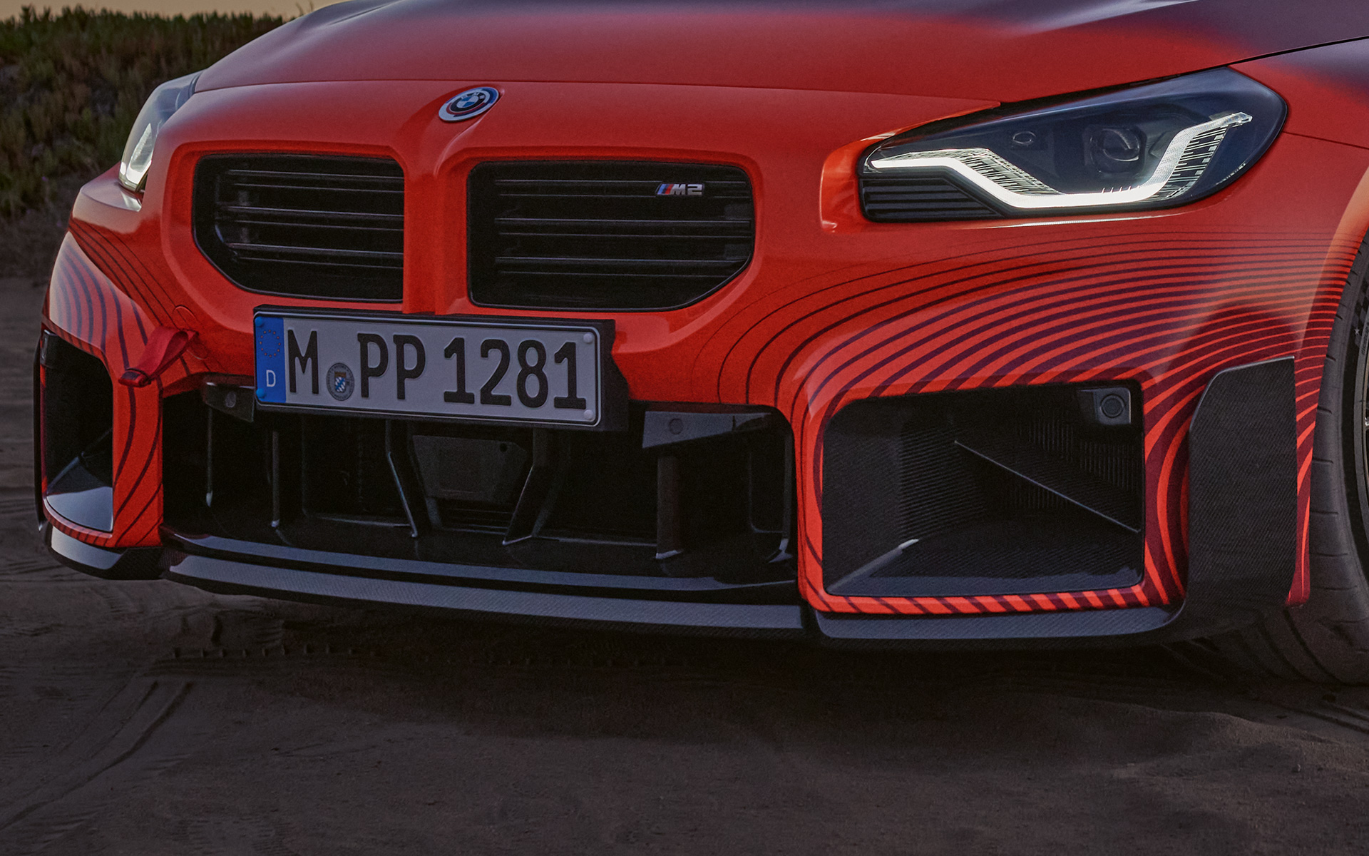 BMW M2 Coupé, accesorii BMW M Performance, splitter frontal M Performance, carbon, centru BMW M2 Coupé 2023, accesorii BMW M Performance, splitter frontal M Performance, carbon, centru