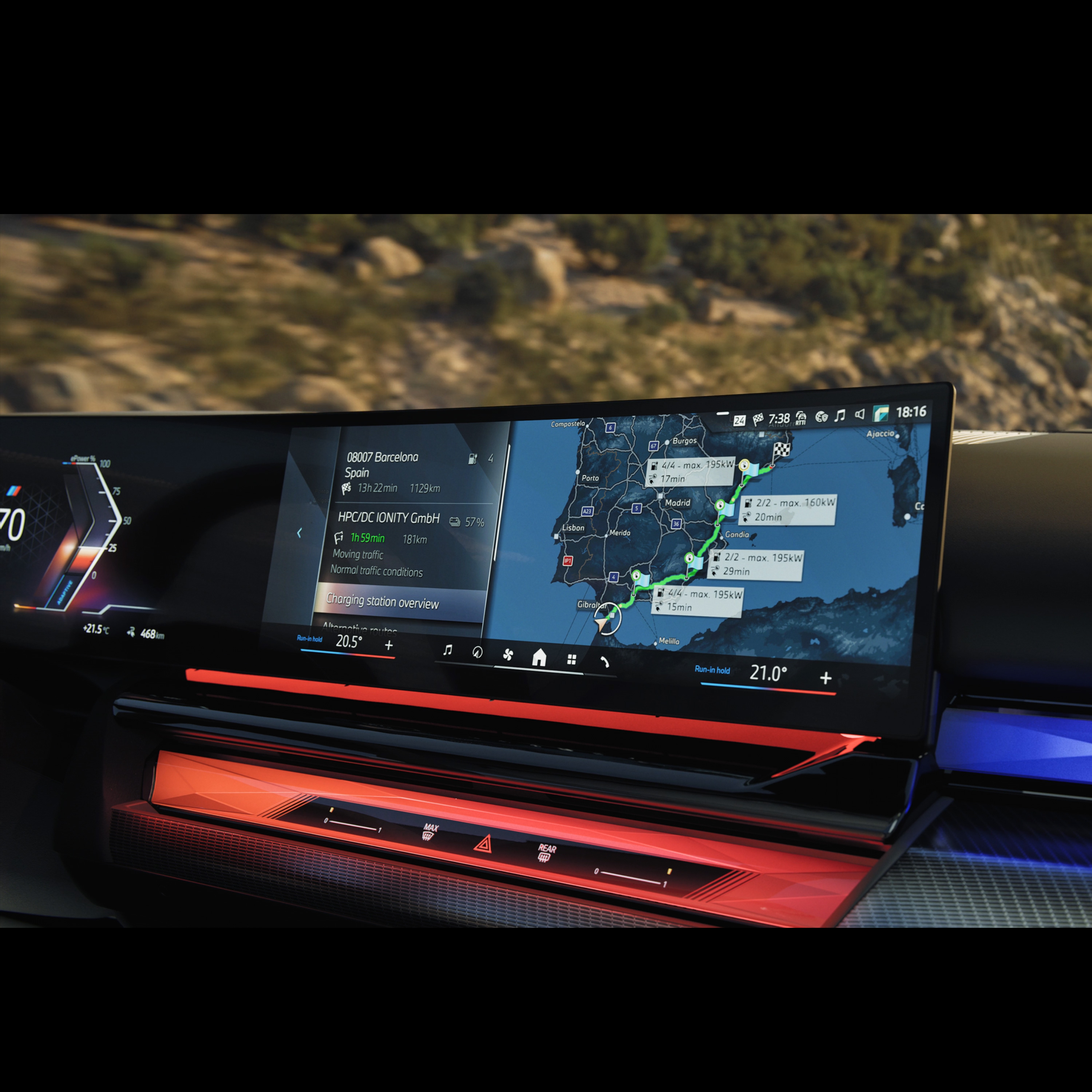 BMW i5 Sedan, rută optimizată pentru încărcare